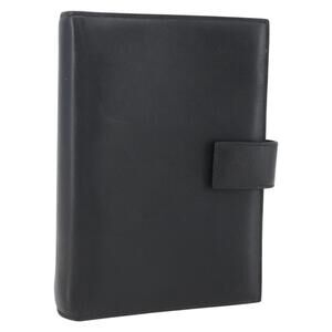 GUCCI Day Planner Cover Leather Black 031 2118 0915 Auth am10095